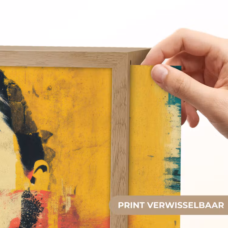 Lightbox - Wandlamp - Vrouw - Rode lippen - Expressief - Grafisch — 5