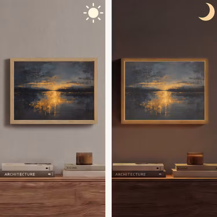 Lightbox - Wandlamp - Gouden Reflectie op Water — 6