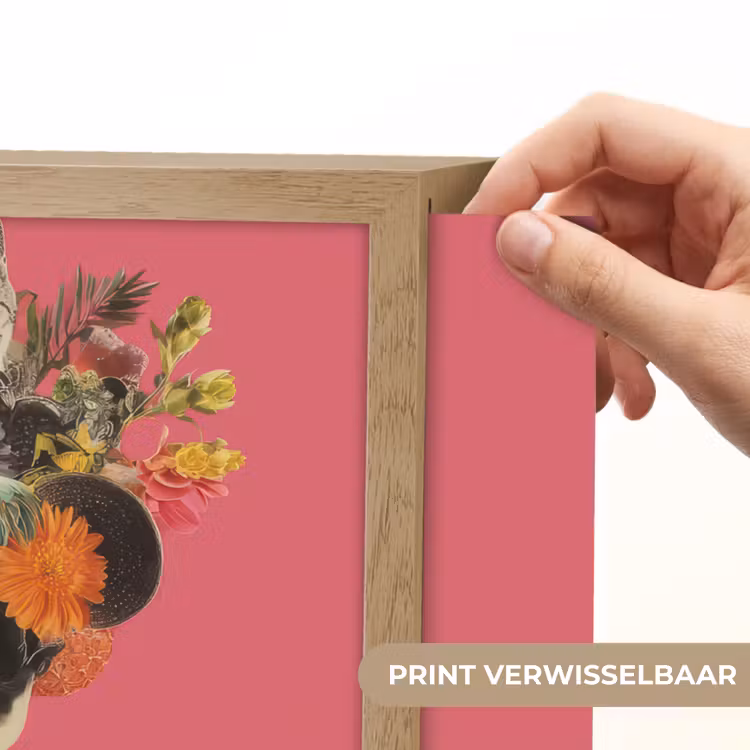 Lightbox - Wandlamp - Meisje - Kopje - Bloemen - Roze — 5