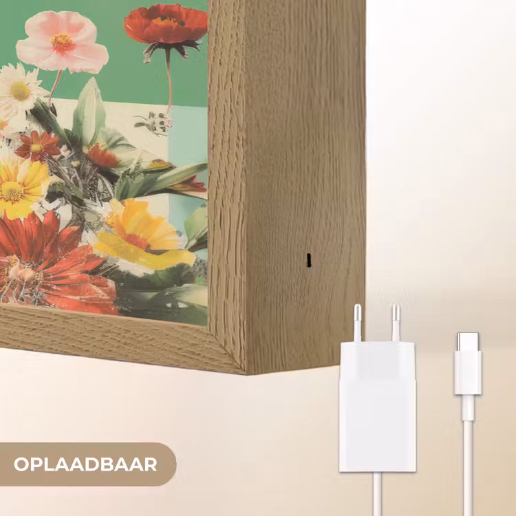 Lightbox - Wandlamp - Retro - Meisje - Kat - Zon — 7