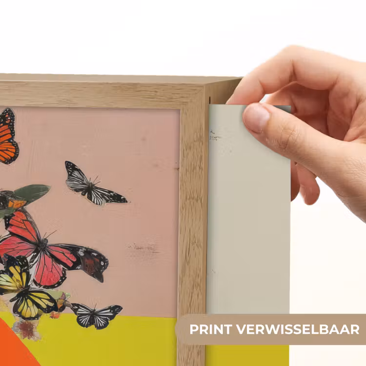 Lightbox - Wandlamp - Retro - Vrouw - Kopje - Vlinders — 5
