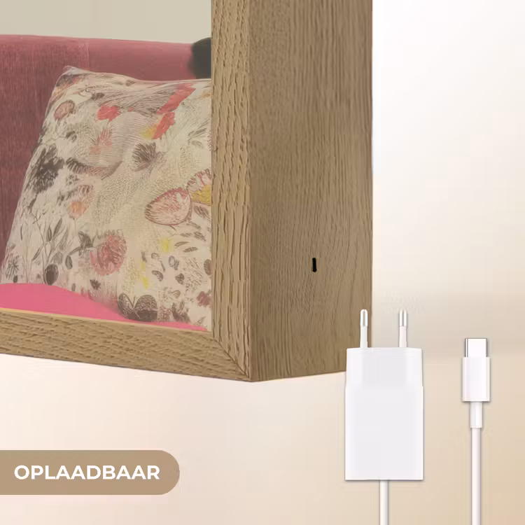 Lightbox - Wandlamp - Vrouw - Kat - Bloemen - Kopje - Retro — 7