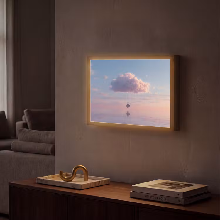 Lightbox - Wandlamp - Wolk - Schommel - Kleurrijke lucht — 2