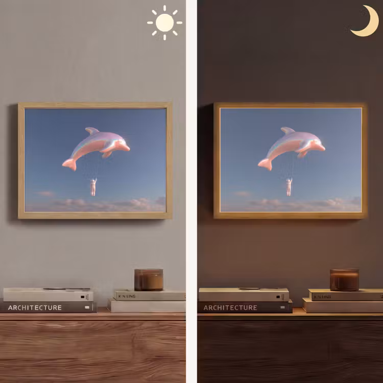 Lightbox - Wandlamp - Dolfijn - Roze - Astronaut — 6