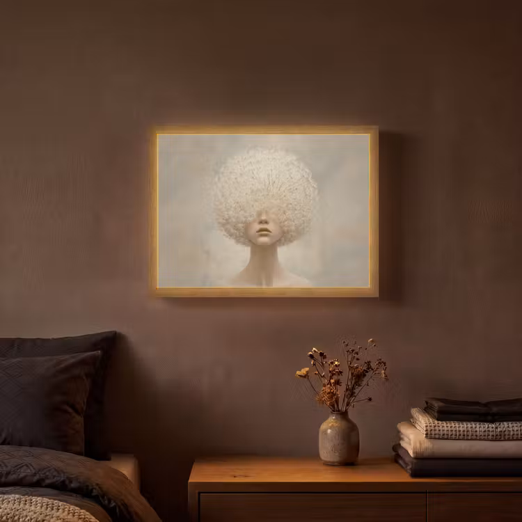 Lightbox - Wandlamp - Dromerig - Beige - Paardenbloemzaadjes — 3