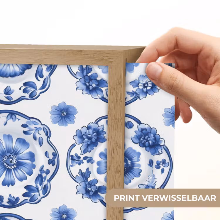 Lightbox - Wandlamp - Sierborden - Bloemen - Blauw — 5
