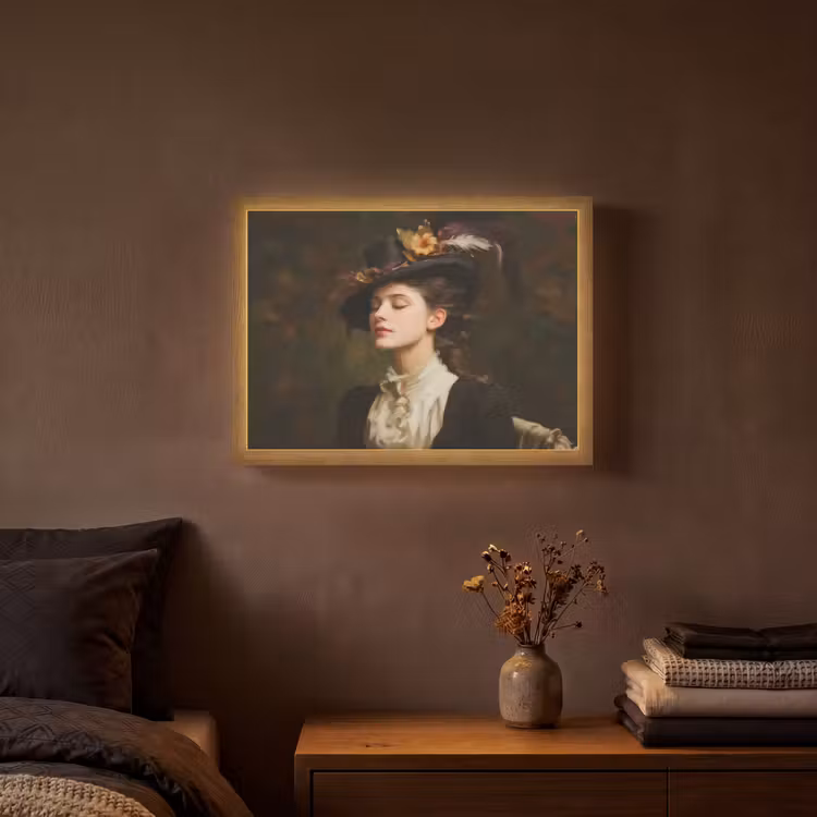 Lightbox - Wandlamp - Vrouw - Victoriaans - Portret — 3