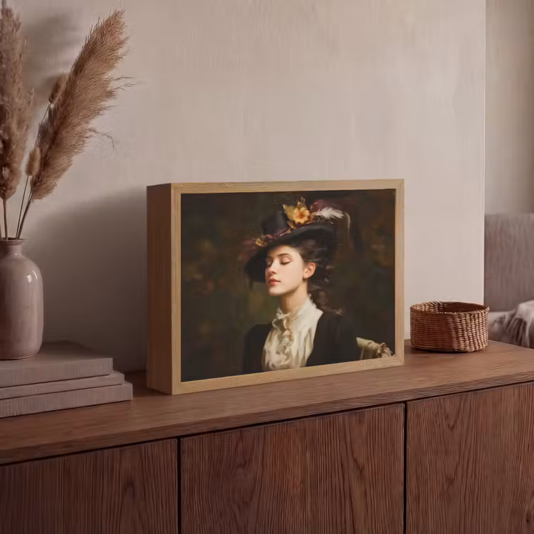 Lightbox - Wandlamp - Vrouw - Victoriaans - Portret — 4