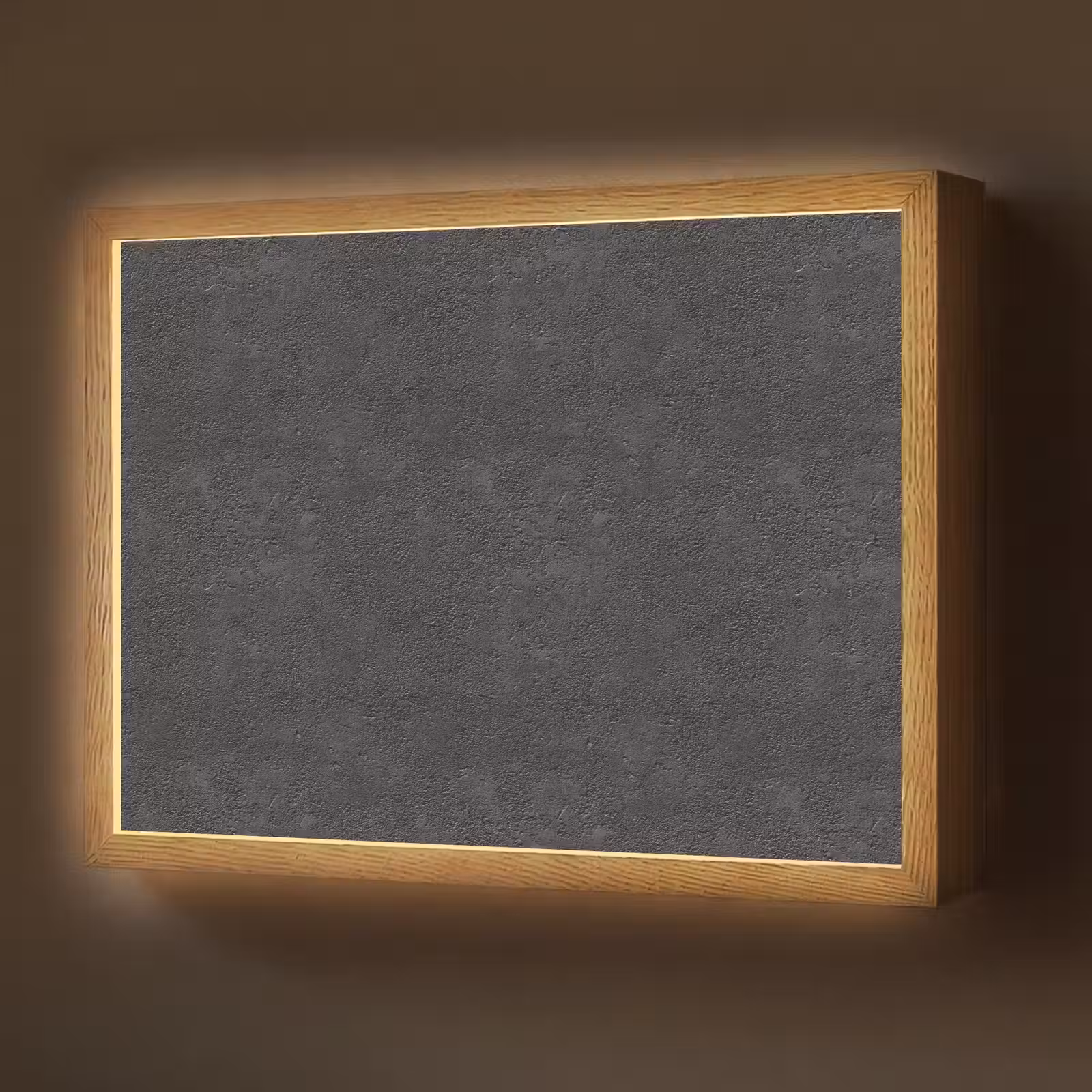 Lightbox - Wandlamp - Donkergrijs - Asfaltstructuur - Ruw — 1