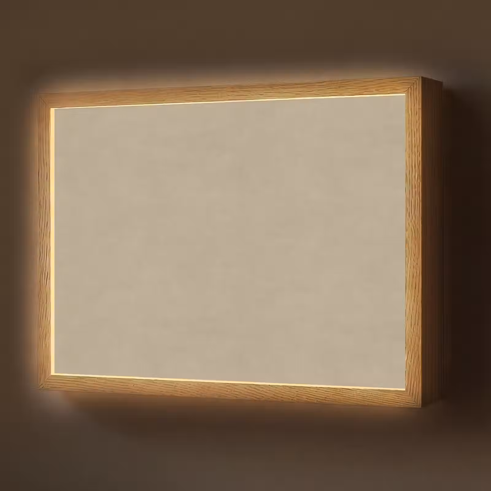 Lightbox - Wandlamp - Zandkleur - Korrelige structuur - Beton — 1
