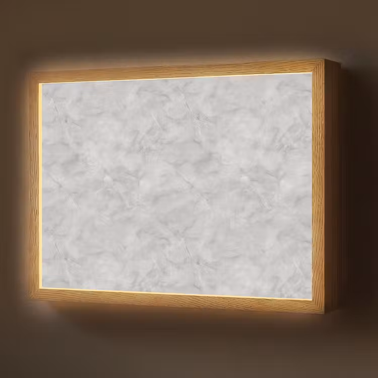 Lightbox - Wandlamp - Grijs - Marmer - Mat — 1