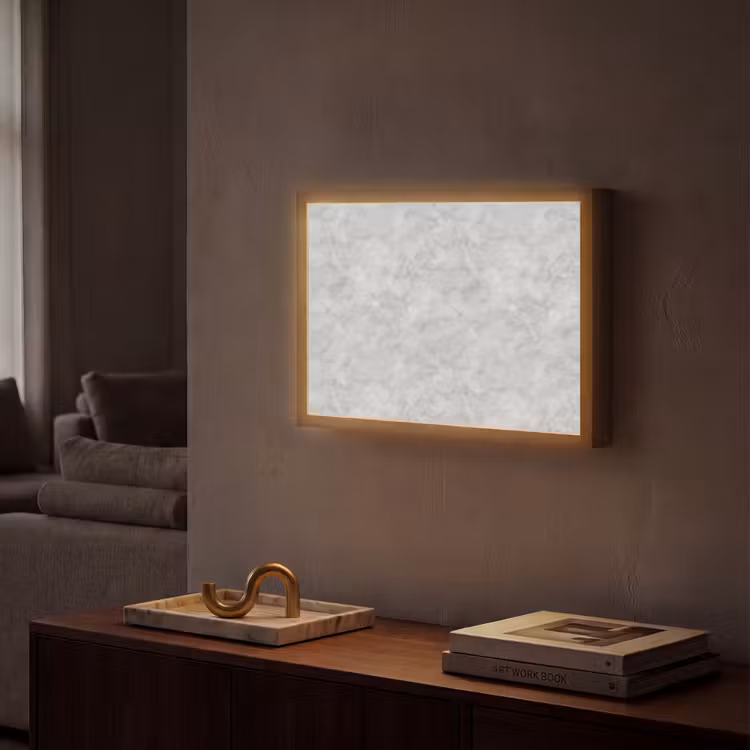 Lightbox - Wandlamp - Grijs - Marmer - Mat — 2