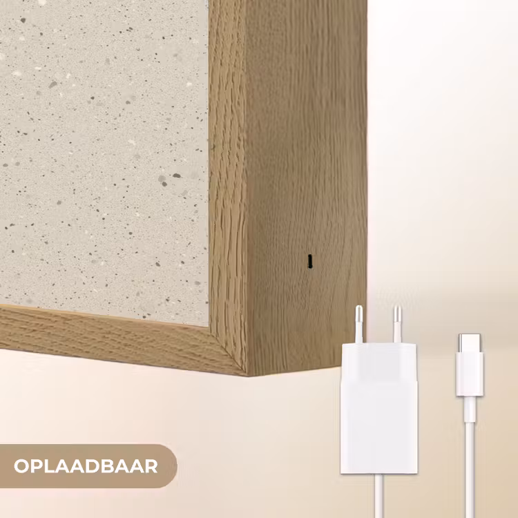 Lightbox - Wandlamp - Lichtbeige - Terrazzo - Grijs — 7