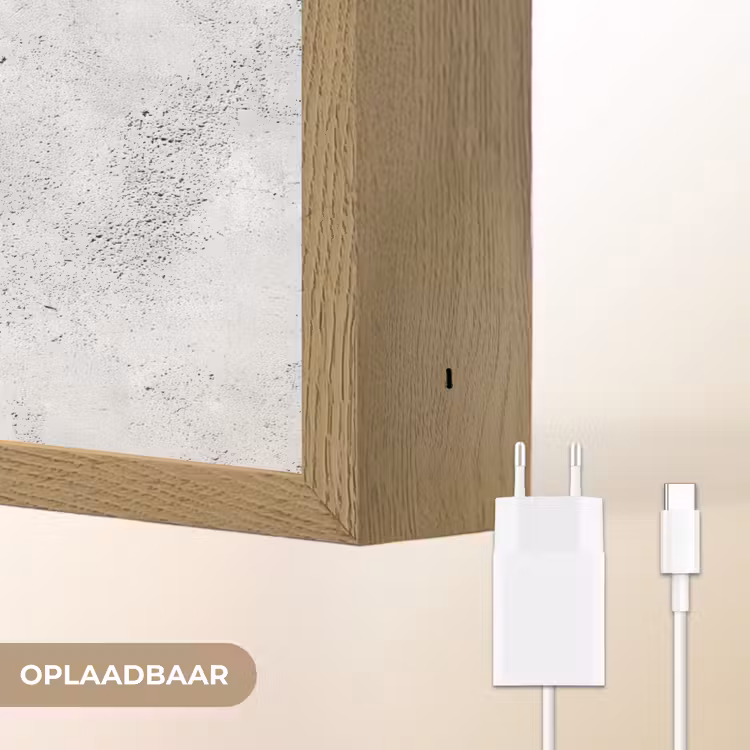 Lightbox - Wandlamp - Lichtgrijs - Ruw - Subtiel — 7
