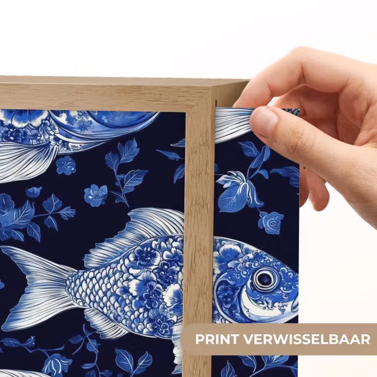 Lightbox - Wandlamp - Vissen - Bloemen - Blauw — 5