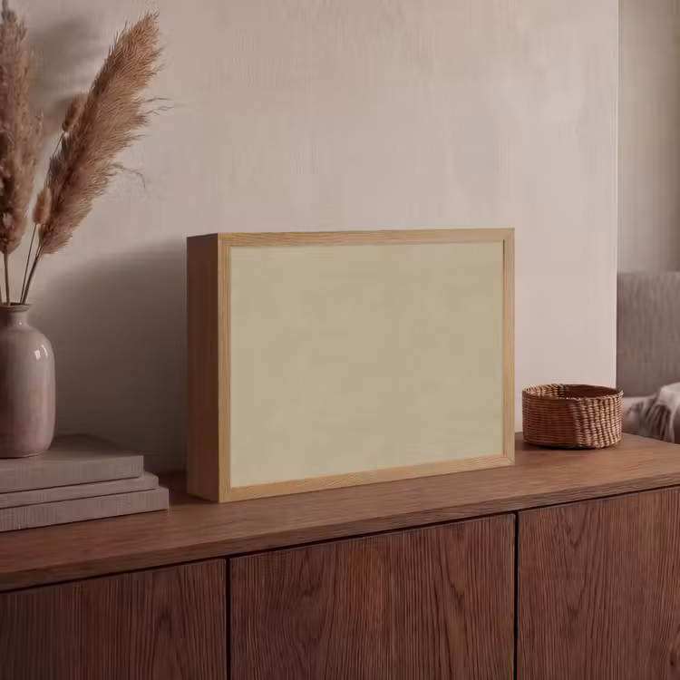 Lightbox - Wandlamp - Zandkleur - Korrelige structuur - Beton — 4