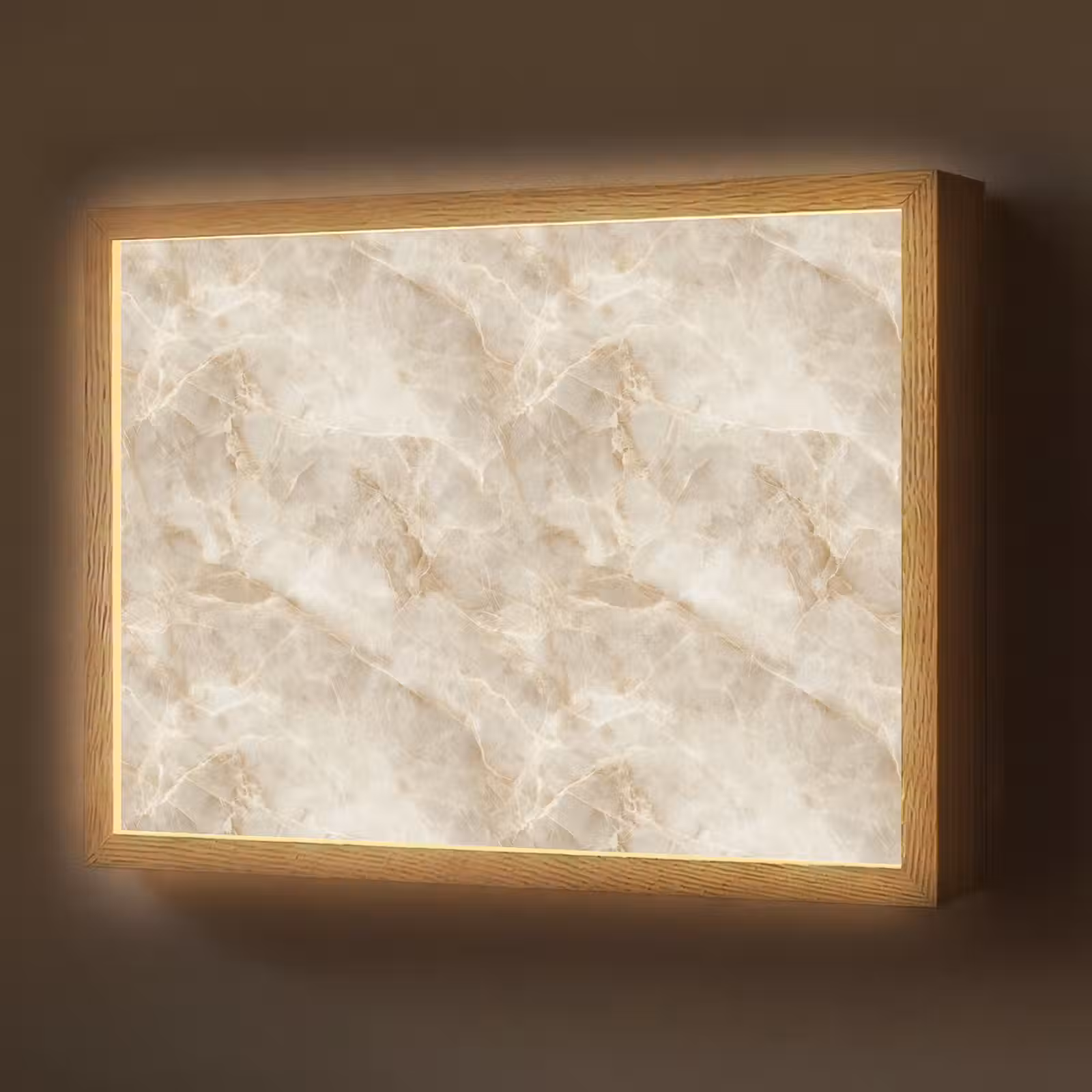 Lightbox - Wandlamp - Lichtbeige - Onyx - Subtiel — 1