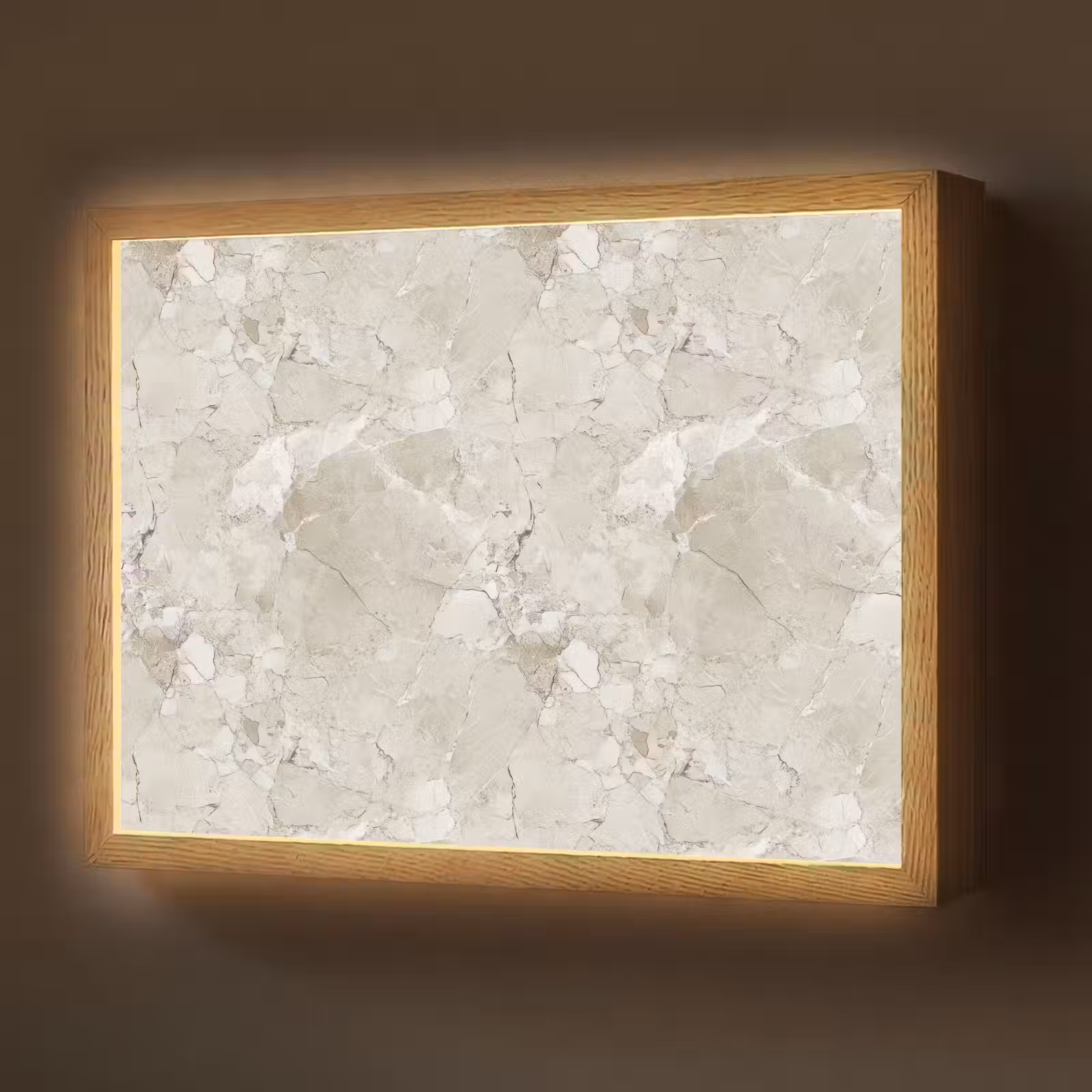 Lightbox - Wandlamp - Marmer - Grijs - Aders — 1