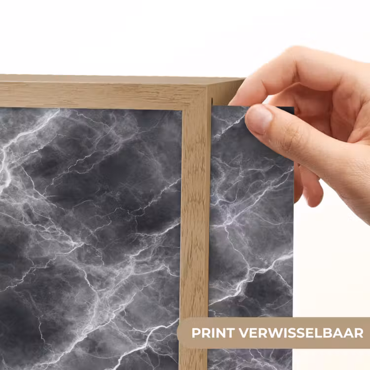 Lightbox - Wandlamp - Donkergrijs - Bliksem - Marmer — 5