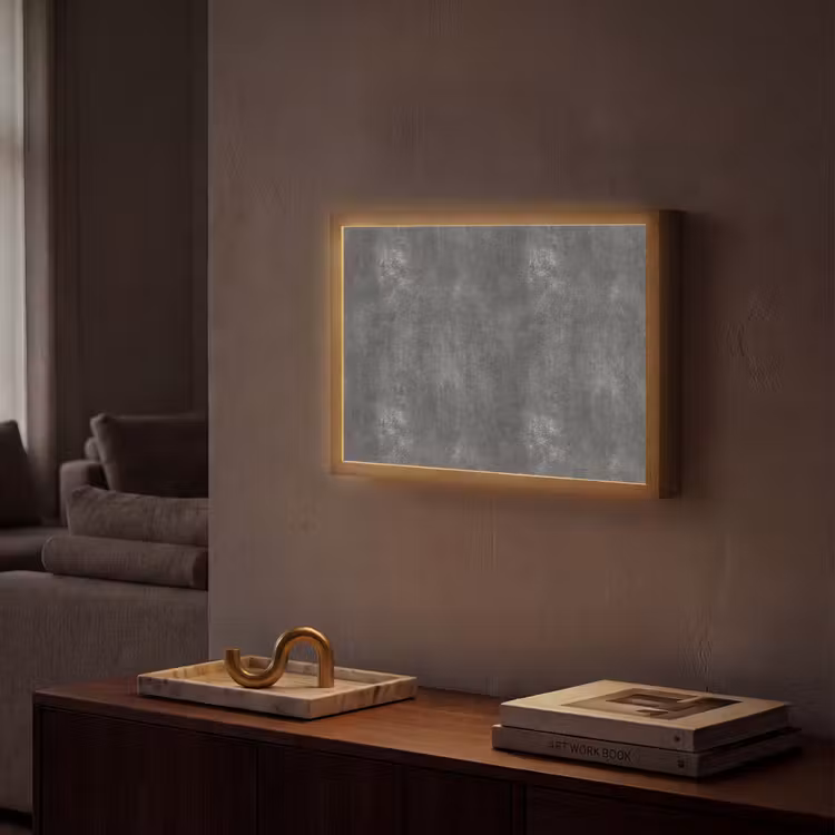 Lightbox - Wandlamp - Donkergrijs - Ruw - Beton — 2