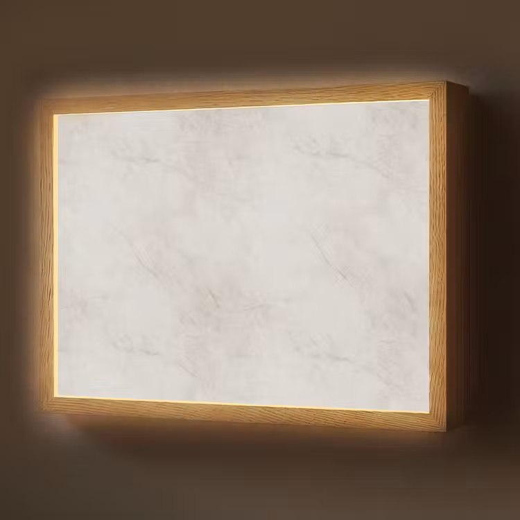 Lightbox - Wandlamp - Grijs - Marmer - Aders — 1