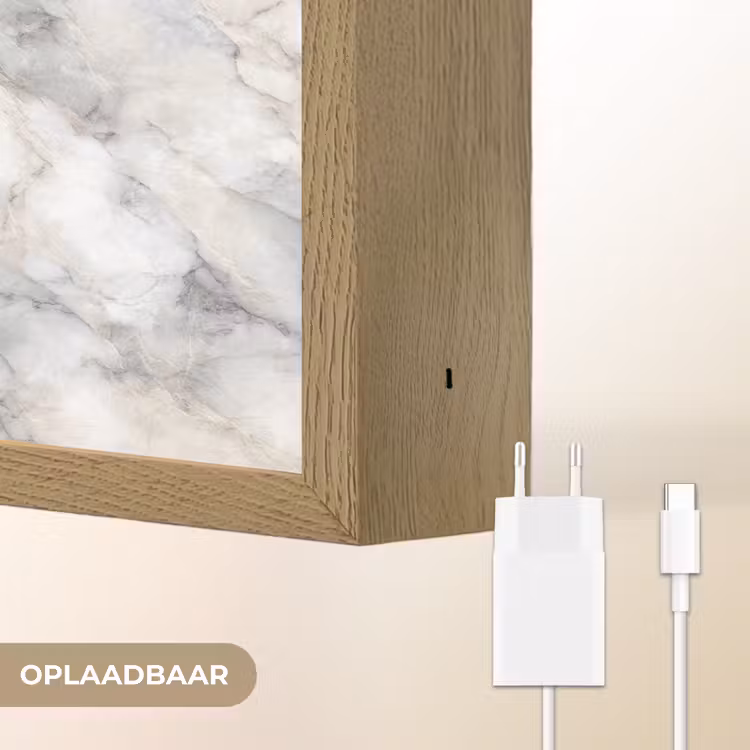 Lightbox - Wandlamp - Grijs - Marmer - Gedetailleerd — 7