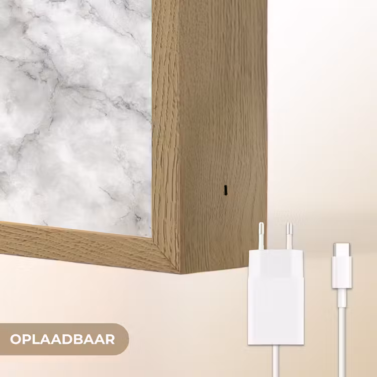 Lightbox - Wandlamp - Grijs - Marmer - Klassiek - Aders — 7