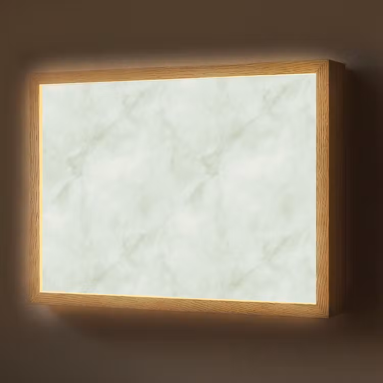 Lightbox - Wandlamp - Groen - Marmer - Vloeiende aders — 1