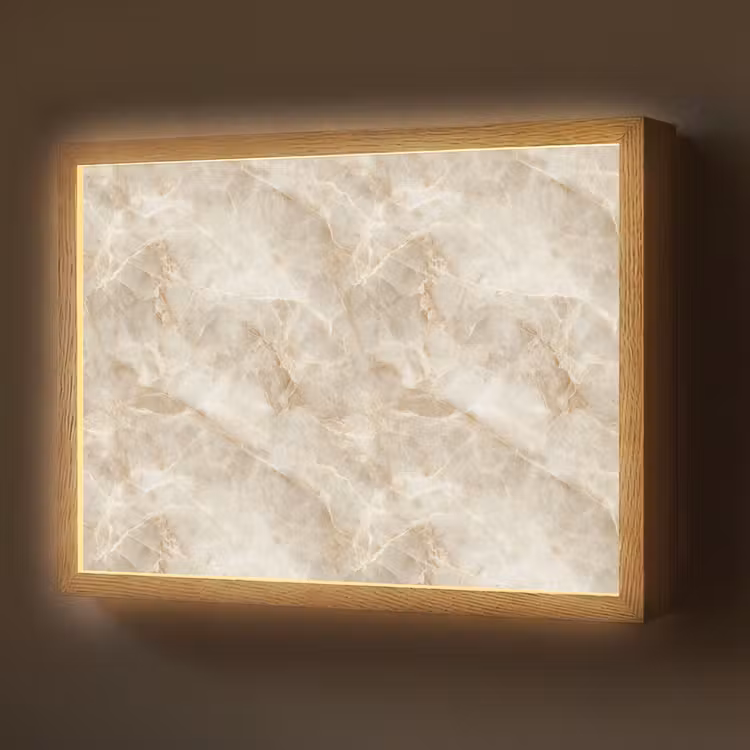 Lightbox - Wandlamp - Lichtbeige - Onyx - Subtiel — 1