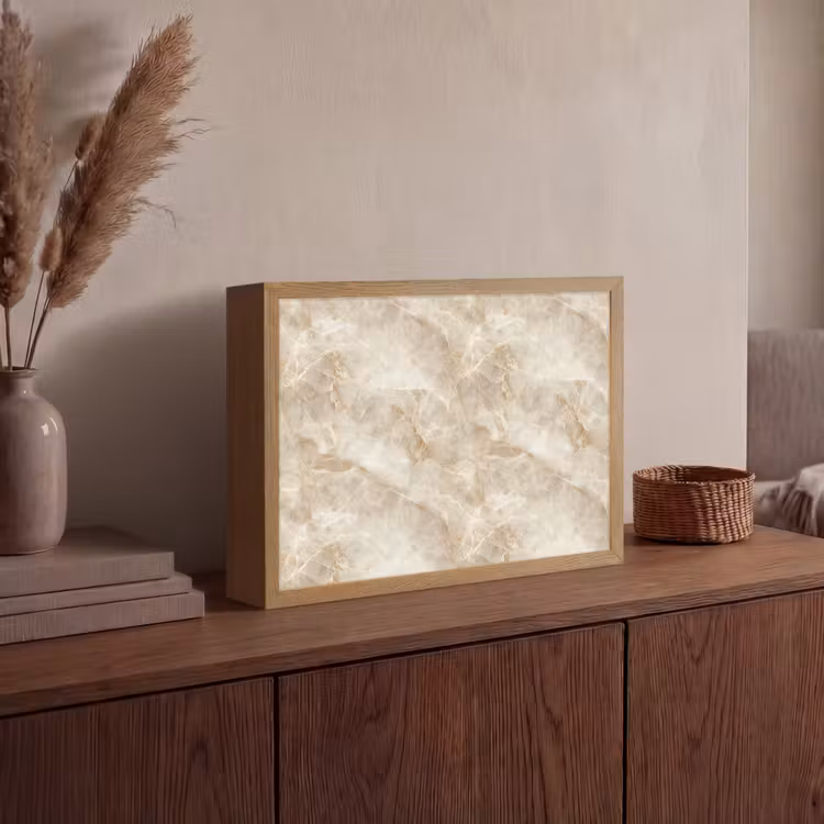 Lightbox - Wandlamp - Lichtbeige - Onyx - Subtiel — 4