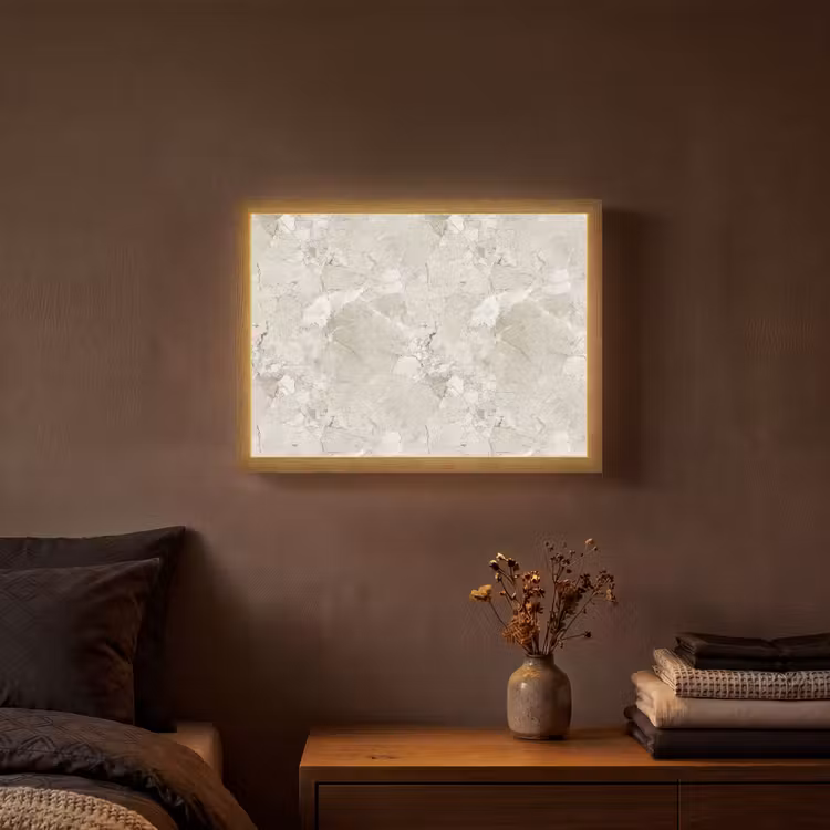 Lightbox - Wandlamp - Marmer - Grijs - Aders — 3