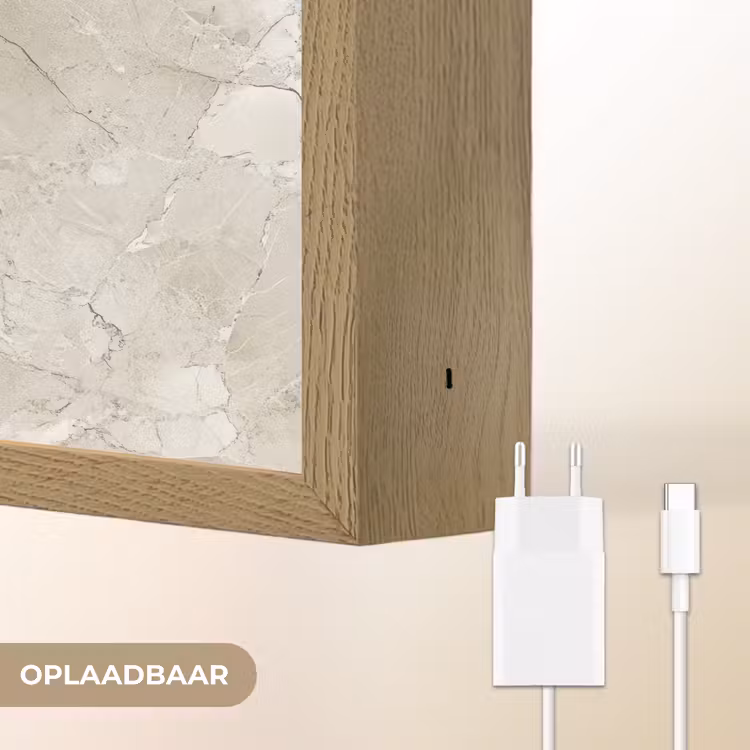 Lightbox - Wandlamp - Marmer - Grijs - Aders — 7