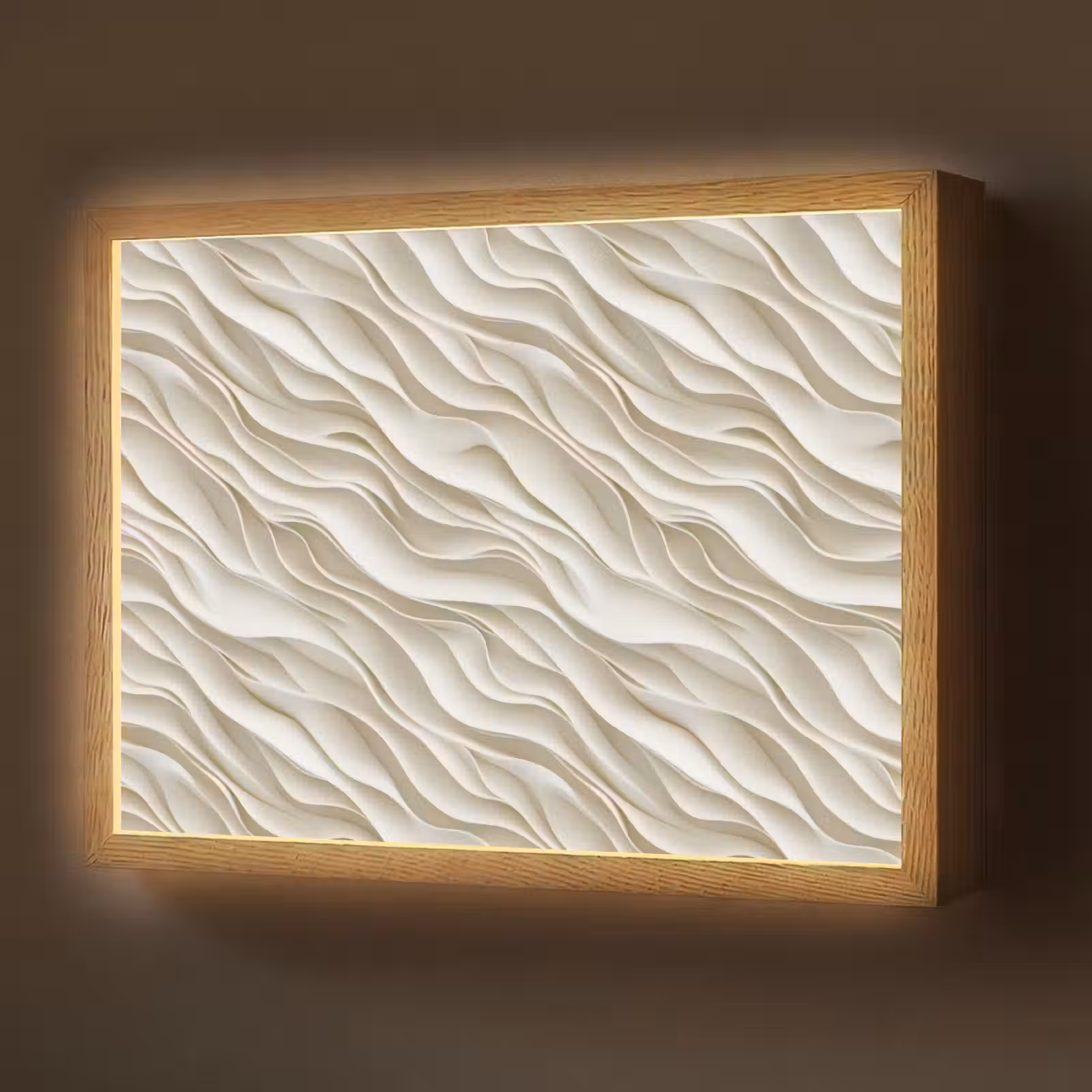 Lightbox - Wandlamp - Golven - Wit - Minimalistisch — 1