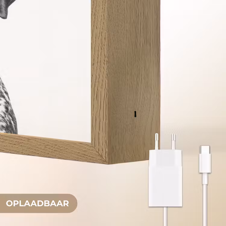 Lightbox - Wandlamp - Honden - Bivakmuts - Zwart - wit — 7