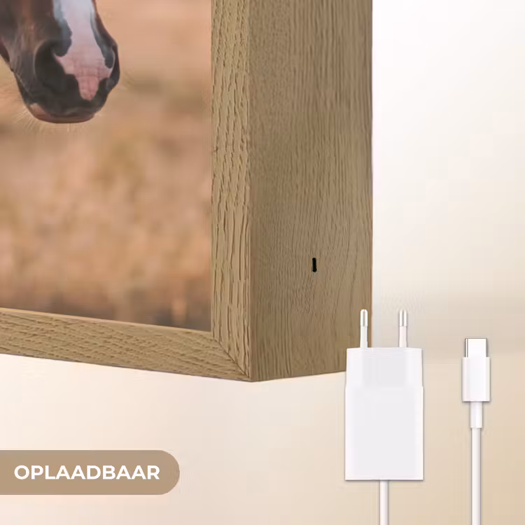 Lightbox - Wandlamp - Paard - Zonsondergang - Bruin — 7
