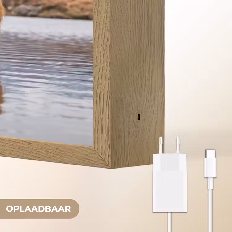 Lightbox - Wandlamp - Schotse hooglander - Bruin - Water — 7