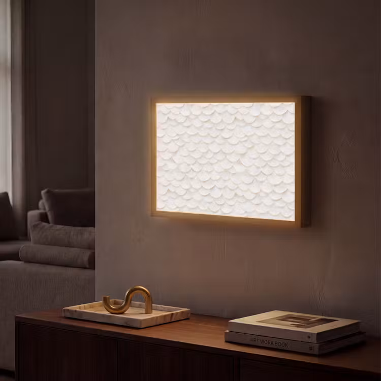 Lightbox - Wandlamp - Schubben - Wit - Elegant — 2