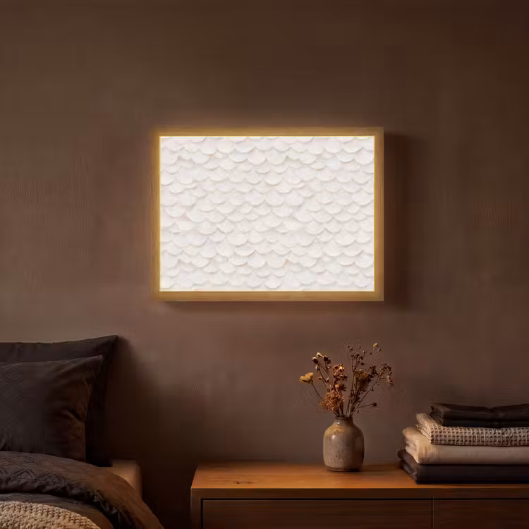 Lightbox - Wandlamp - Schubben - Wit - Elegant — 3