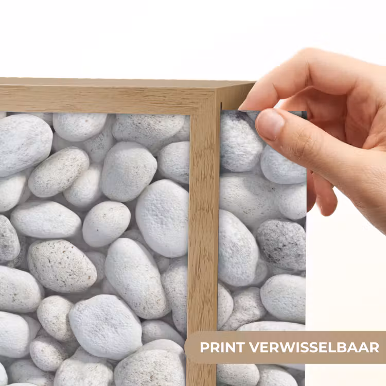 Lightbox - Wandlamp - Steentjes - Grijs - Ovaal — 5