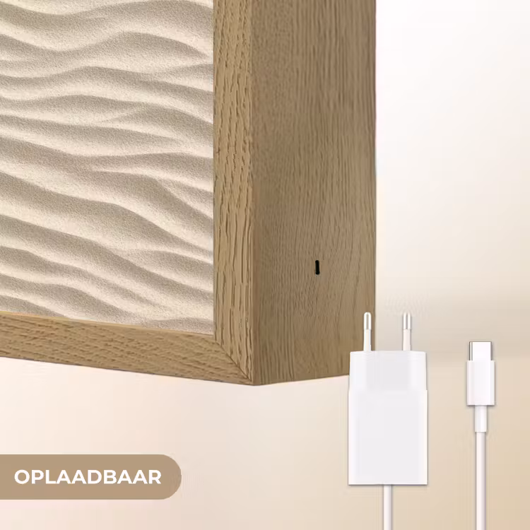 Lightbox - Wandlamp - Zand - Golven - Beige — 7