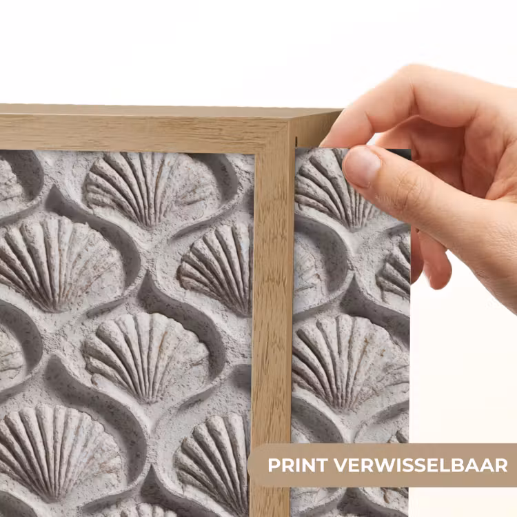 Lightbox - Wandlamp - Zand - Schelpenvorm - Grijs — 5