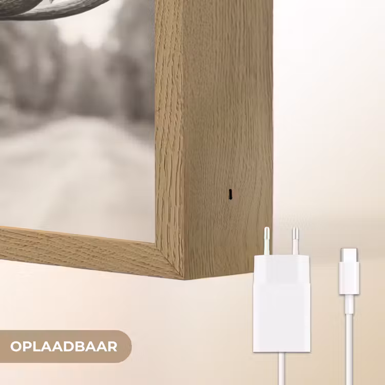 Lightbox - Wandlamp - Eland - Auto - Gewei - Zwart - Wit — 7