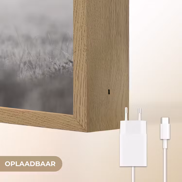 Lightbox - Wandlamp - Hert - Mistig - Zwart - Wit — 7