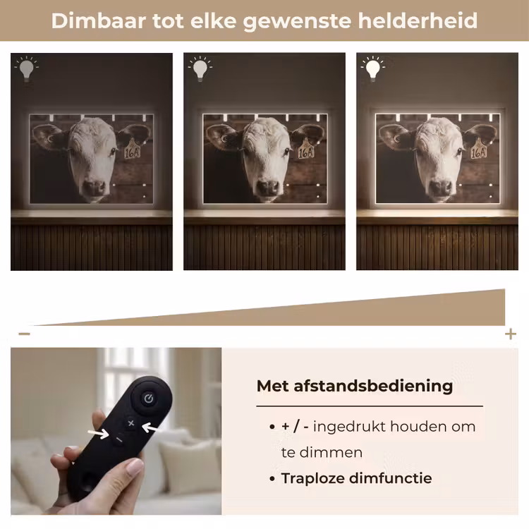 Lightbox - Wandlamp - Kalf - Oormerk - Houten stal — 9