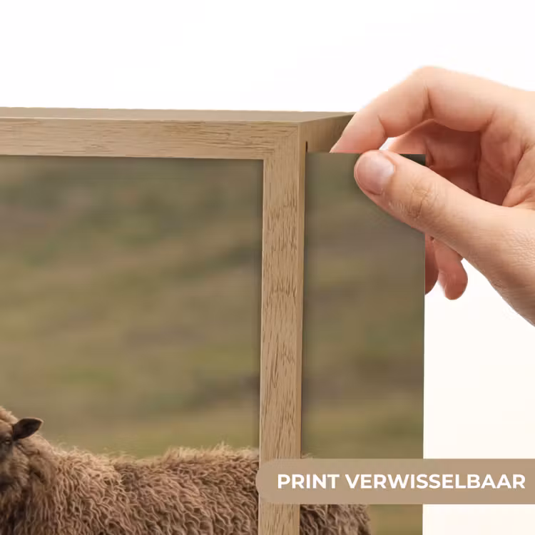 Lightbox - Wandlamp - Schapen - Bruin - Wit - Grindpad — 5
