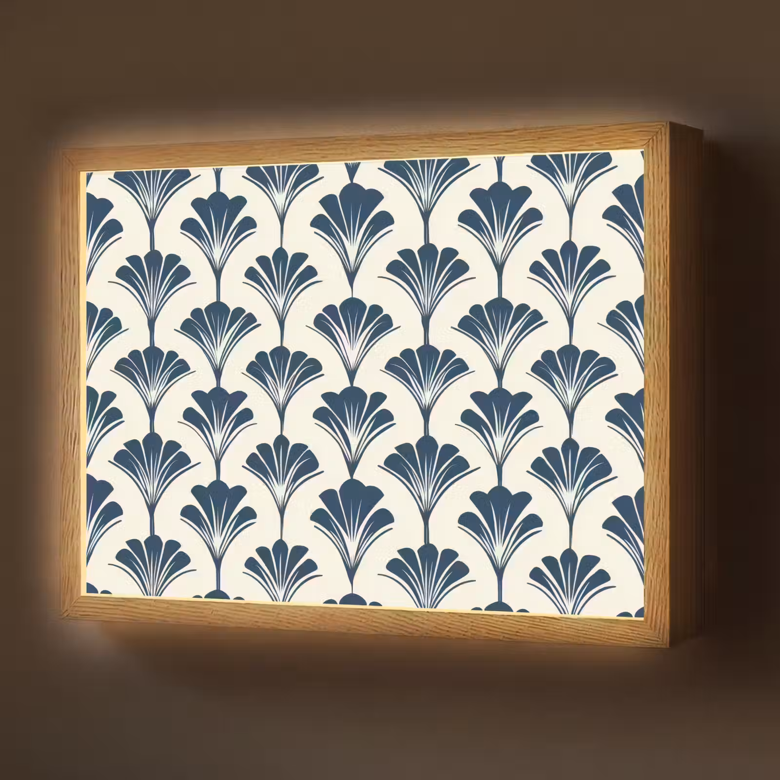 Lightbox - Wandlamp - Klassiek - Motief - Blauw — 1