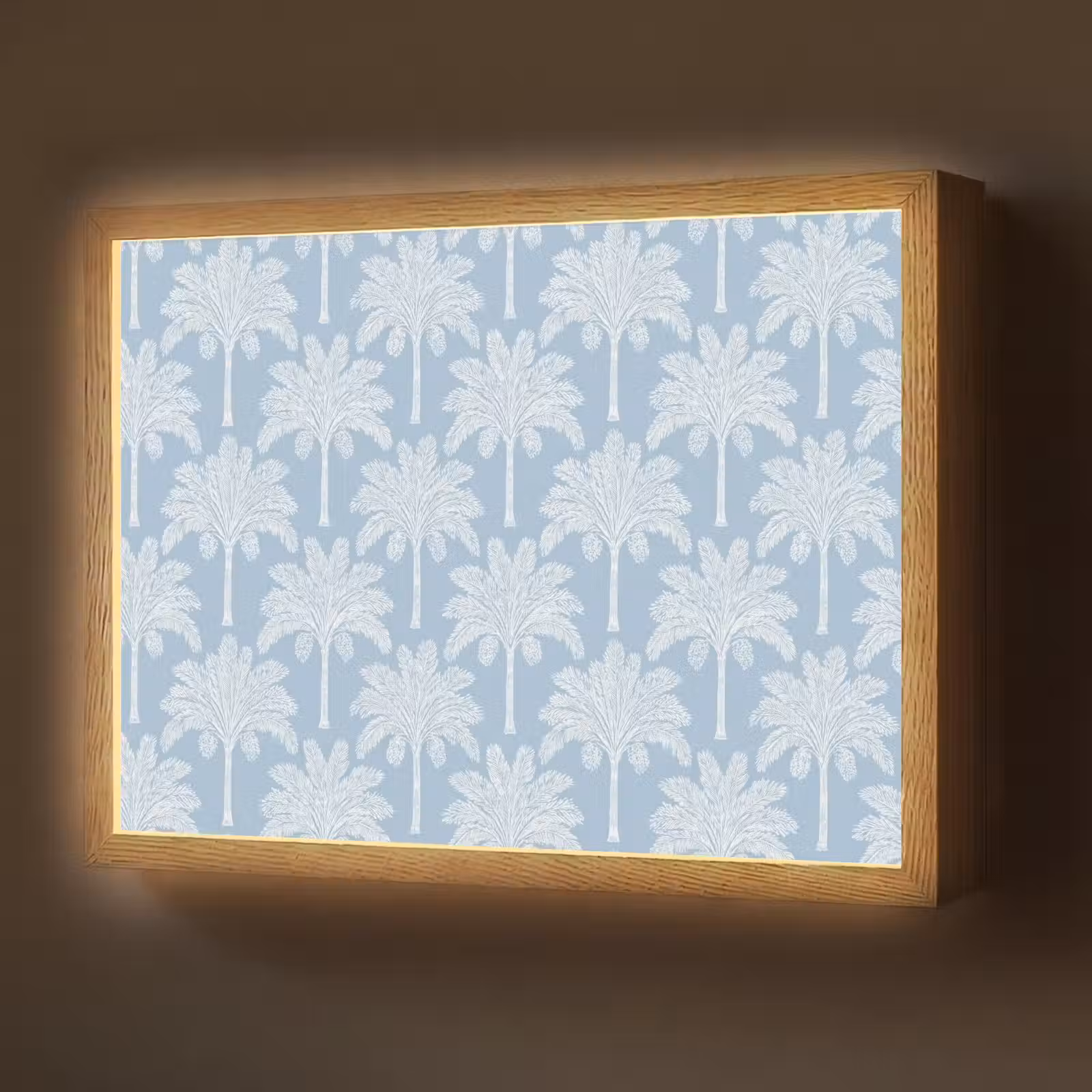 Lightbox - Wandlamp - Palmboom - Modern - Blauw — 1