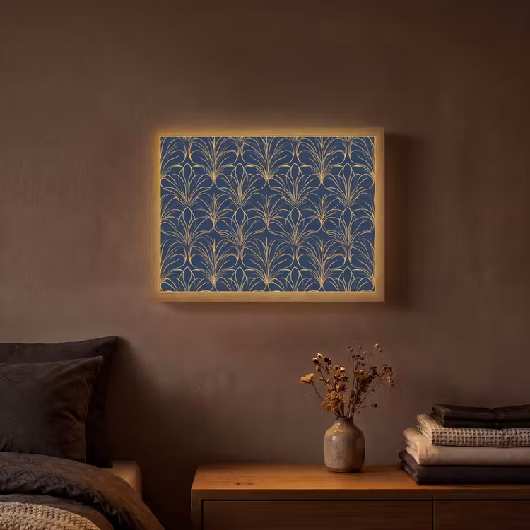 Lightbox - Wandlamp - Deco - Waaier - Blauw — 3