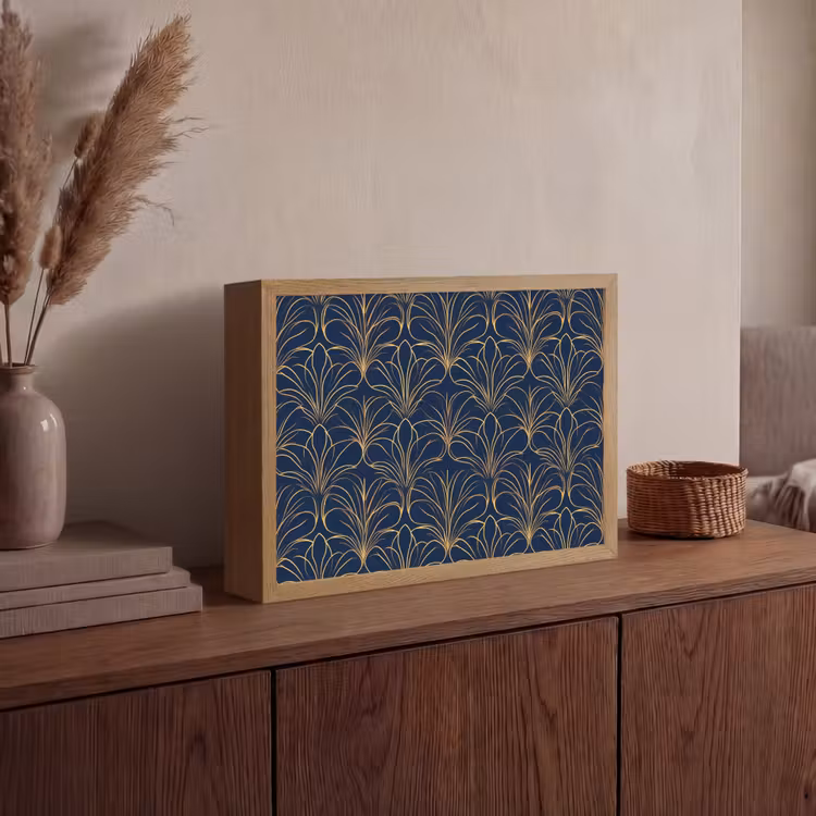 Lightbox - Wandlamp - Deco - Waaier - Blauw — 4