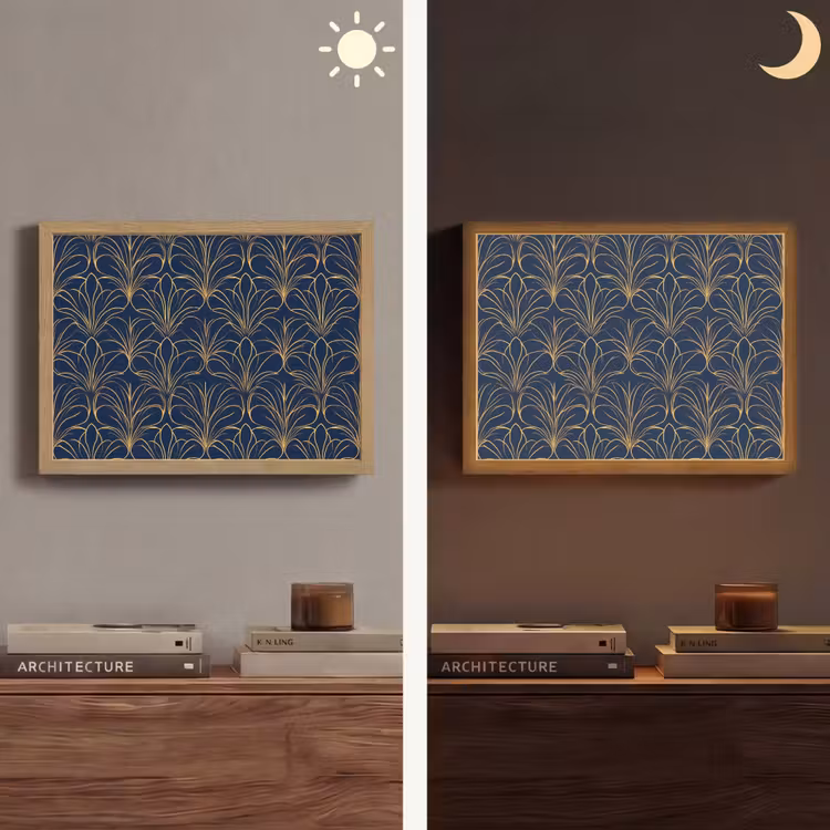 Lightbox - Wandlamp - Deco - Waaier - Blauw — 6